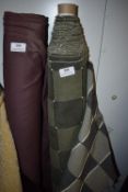 *Roll of Green Square Upholstery Cloth
