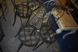 *Pair of Wrought Iron Bistro Chairs