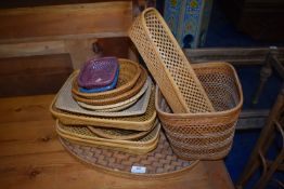 *Assorted Wicker Trays