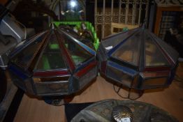 *Pair of Moroccan Glass Lampshades