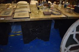 *Hammered Brass Topped Moroccan Occasional Table