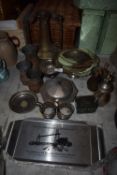*Assorted Chromium Plated Ware, Brass, Copper, etc.
