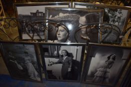 *Collection of Six Black & White Movie Set Prints