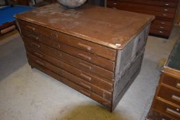 *Dark Oak Six Drawer Plan Chest
