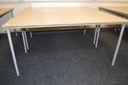 *2 Lightwood Effect Office Desks 75x150cm x 73cm tall