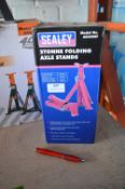 *Pair of Sealey AS2000F 2-ton Folding Axel Stands