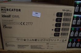 *10 Boxes of 50 Mercator Nitrile Gloves Size: XL