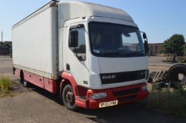*DAF LF 45.150 7.5ton Box Lorry with 1000kg Tail Lift, Reg: RY03 FWA, ~4.5m Wheelbase ~2m
