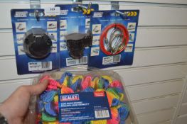 *Sealey 3000kg Tow Rope, Maypole 7-Pin Trailer Socket, 13-pin to 7-pin Conversion, and a Breakaway