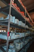 *Four Bays of Galvanised Shelving 70cm deep, 150cm wide Each Bay, 300cm tall (contents not included,