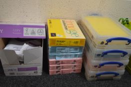 *Quantity of Assorted White and Coloured A4 Paper