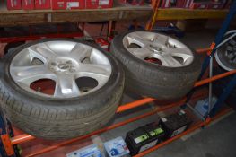 *2x Mini Alloys with 205x45ZR17 Tyres