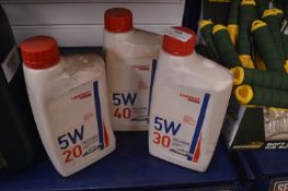 *3x 1L of Unipart Motor Oil: 5W-20, 5W-30, & 5W-40