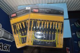 *2x Siegen Tools 12pc Precision Screwdrivers & Bit Sets