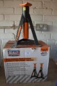 *Pair of Sealey AS3O Premier 3-ton Axel Stands