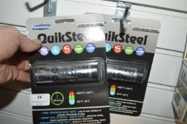 *2x Blue Magic Quick Seal Reinforced Epoxy Putty