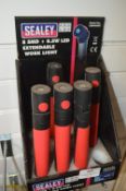 *5x Sealey Extendable Work Lights