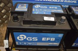 *GS EFB027 60ah 560a 12v Battery