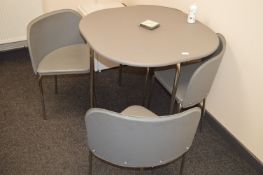 *Grey Table and Four Chairs