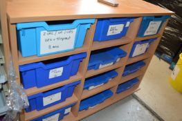 *Three Bay Twelve Tray Storage Unit 50x80cm x 1m tall