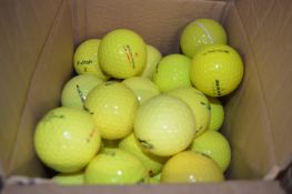 *Box of 40 Assorted Yellow Golf Balls