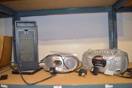 *Two Portable CD Players, and an Oscillating Fans