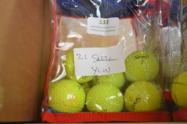 *21 Snell Yellow Golf Balls