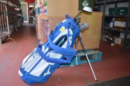 *Golf Bag and Seven Golf Clubs