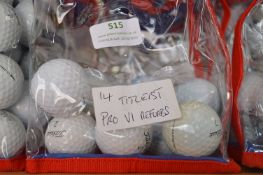 *14 Titleist Pro V1 Refurbished Golf Balls