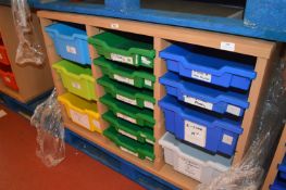 *Three Bay Thirteen Tray Storage Unit 100x50 x 70cm tall