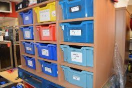 *Three Bay Twelve Tray Storage Unit 100x50cm x 70cm tall