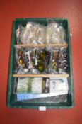 Tray Lot of Sunglasses, Lures, etc.