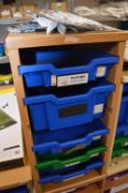 *One Bay Five Tray Storage Unit 35x50cm x 75cm tall