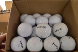 *Three Boxes of 40 Volvic White Mixed PA Golf Balls