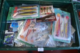 Tray Lot of Assorted Swivels, Rigs, and Lure