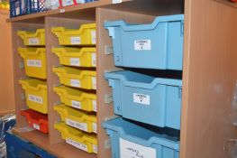 *Three Bay Twelve Tray Storage Unit 100x50cm x 70cm tall