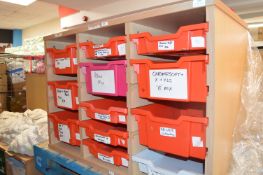 *Three Bay Twelve Tray Storage Unit 100x50cm x 70cm tall