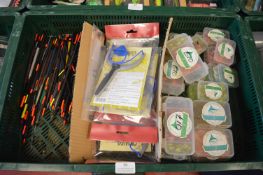 Tray Lot of Floats, Catapults, and Lures