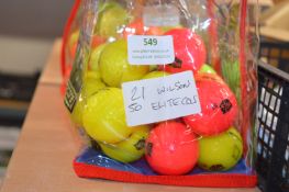 *21 Wilson 50s Elite Colours Golf Balls