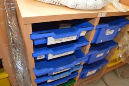 *Two Bay Nine Tray Storage Unit 75x50cm x 75cm tall