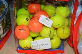 *30 Bridgestone Coloured Golf Balls