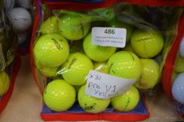 *31 Titleist Pro V1 Yellow Golf Balls