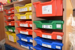 *Three Bay Fifteen Tray Storage Unit 100x50cm x 70cm tall