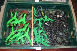 Tray Lot of Catapults and Rod Rests