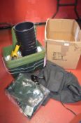 Assorted Tackle, Bait Boxes, Lures, and a Pricing Ticket Gun