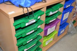 *Three Bay Thirteen Tray Storage Unit 100x50cm x 75cm tall