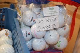 *40 Wilson Duo Soft PA Golf Balls
