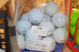 *21 Wilson DX 3UPA Golf Balls