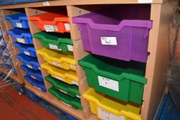 *Three Bay Fifteen Tray Storage Unit 100x50cm x 70cm tall