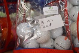*16 Mixed Tour Golf Balls